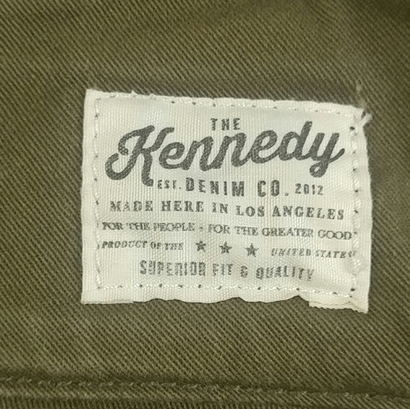 Kennedy Denim Olive Green Mens Jogger Jeans 34 - Picture 5 of 8